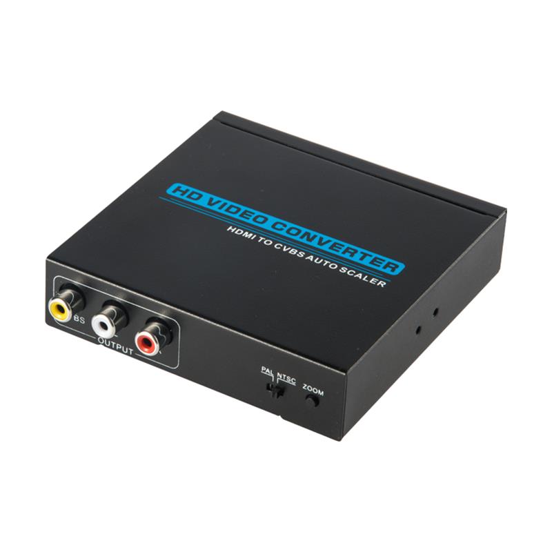 Ard-chaighdeán HDMI go AV / tiontaire CVBS Auto Scaler 1080P