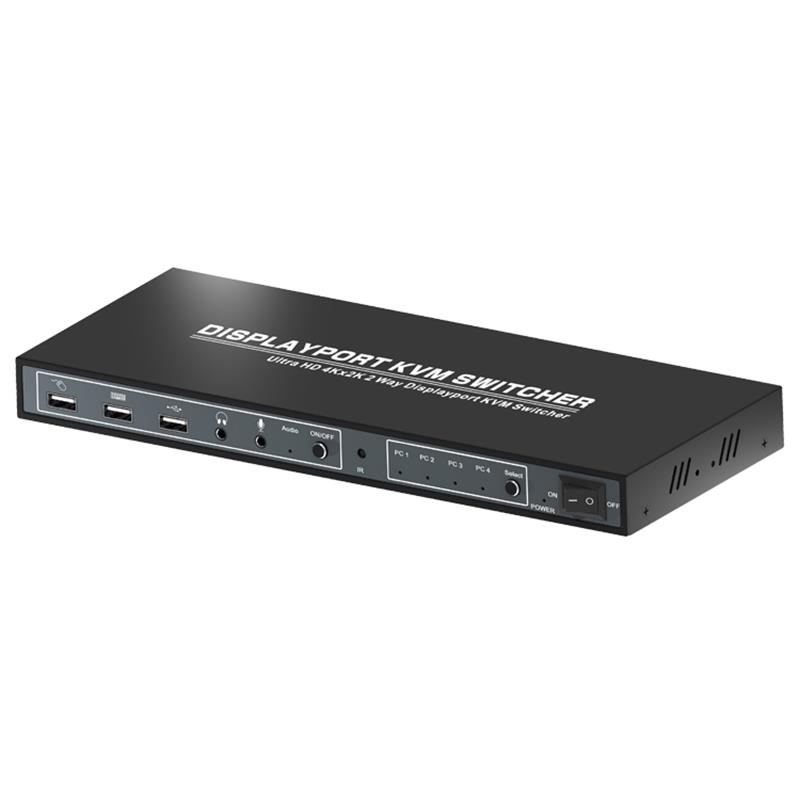 1.2 Taispeántas Tacaíochta KVM 4x1 Switcher 3D Ultra HD 4Kx2K @ 60Hz