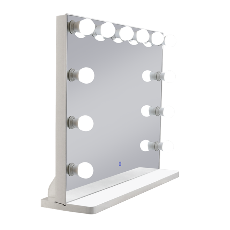 MDF Base Hollywood LED Vanity Mirror Lights Kit koos Light Bulbsiga