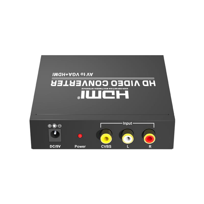 AV go VGA + HDMI Converter Up Scaler 720P / 1080P