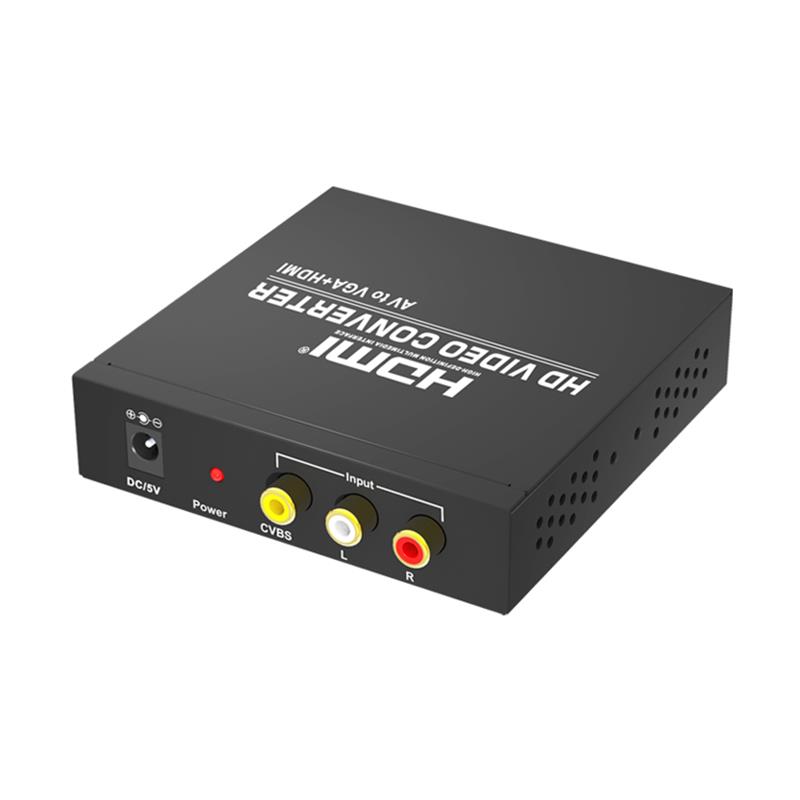 AV go VGA + HDMI Converter Up Scaler 720P / 1080P