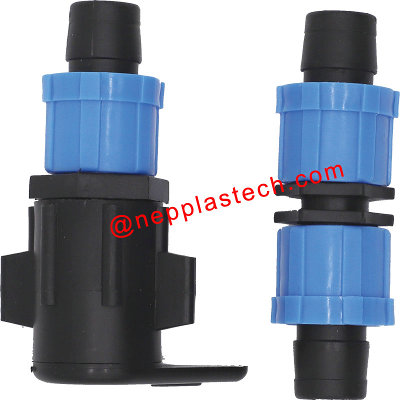 talmhaíocht plandaí feirme comhpháirteanna uisciúcháin uisce drip Nascóirí téip drip Dn16mm