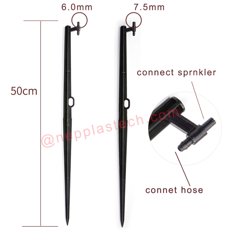 gabhálais chórais uiscithe gréine 15mm go 60mm geallta scaird micrea sprinkler dubh