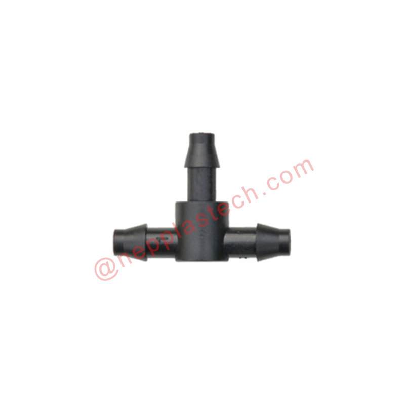 aianiisutussüsteemi kahekordsed okastatud sirged liitmikud 4*7mm voolikuga ääristatud tee ühendused lillepoti tilgutite jaoks