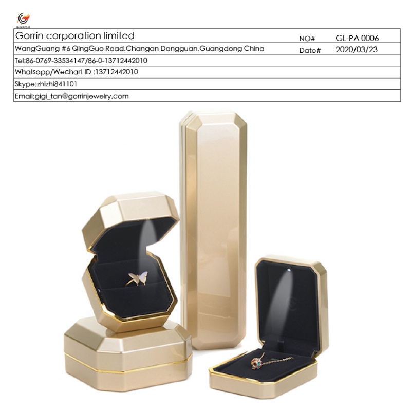 Bosca seodra plaisteach FL-PA0006 le soilse stiúir