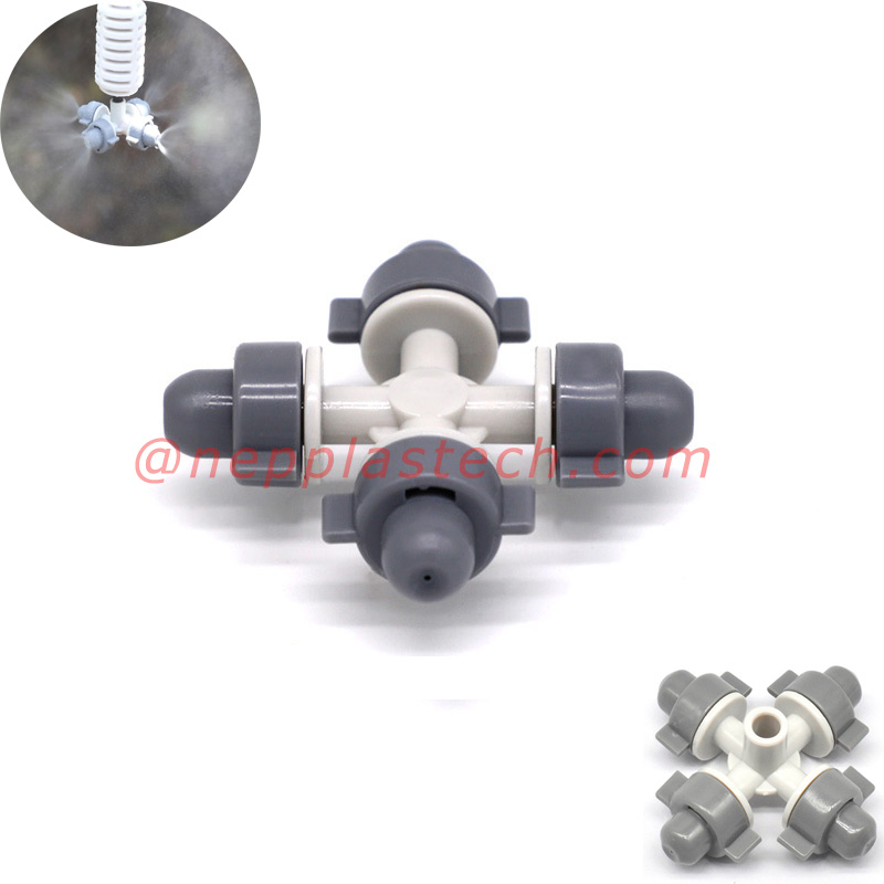 Fuaraíonn agus fuarú ceaptha teasa spraeire tras-adamhach ceo uisce ag sábháil uisciúcháin Micrea-sprinkler ceo