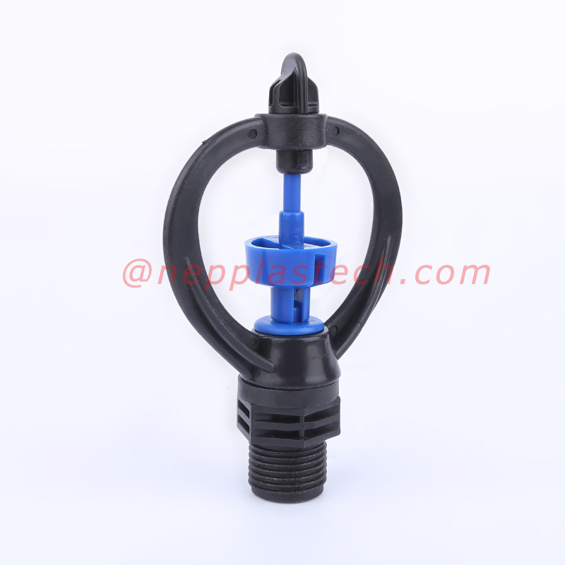 360 spraeire Micrea-sprinklers ciorclach lán-achair 3\/4 orlach Sprinkler rothlach uiscithe faiche