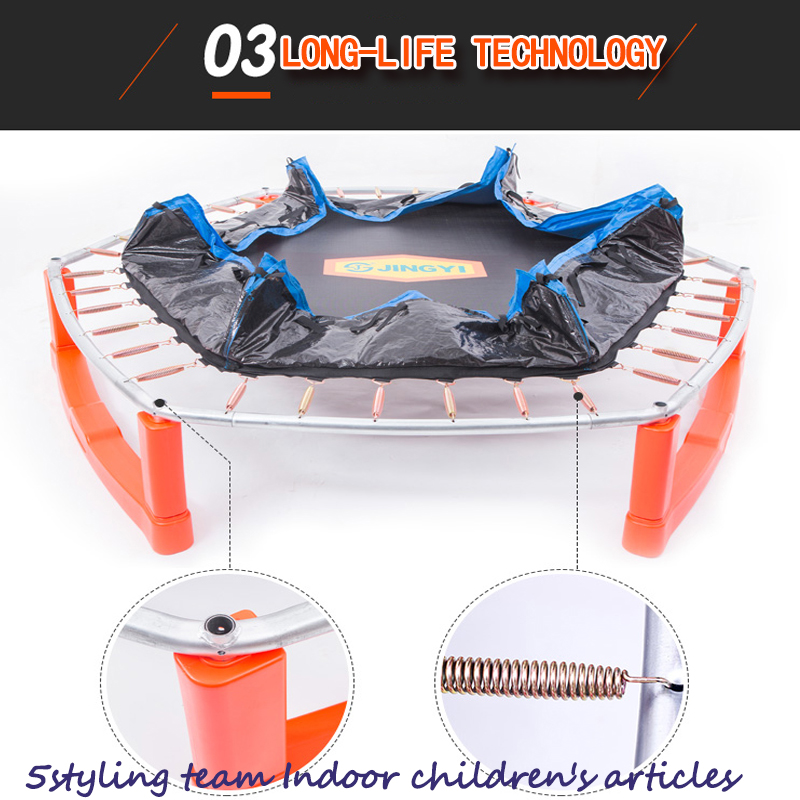 Trampoline do thrampailín faoi dhíon sa bhaile do leanaí le glan-earrach cosanta do thrampailín do leanaí le haghaidh trampailín lasmuigh léimneach bungee