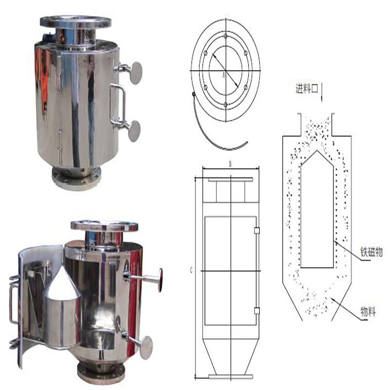 Maighnéad Bullet Cuireann ábhar maighnéadach Neamhchoitianta Ard-Domhain cosc ​​ar iarann ​​trampa