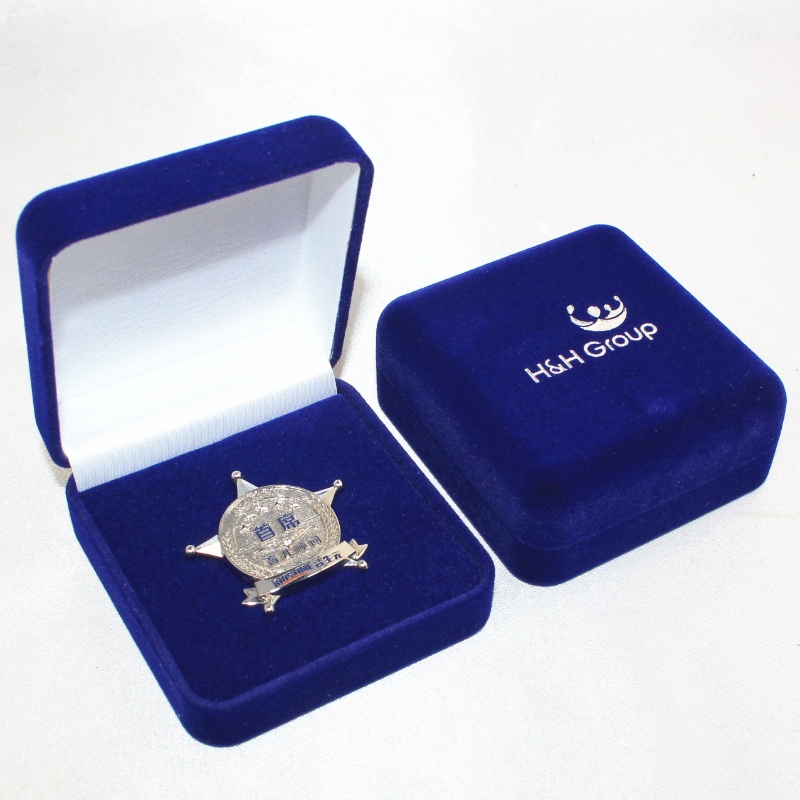 Element F-2S ümmargune Velvet Box märgi ja mündi jaoks, mm.52*57*25, kaalud umbes 26g