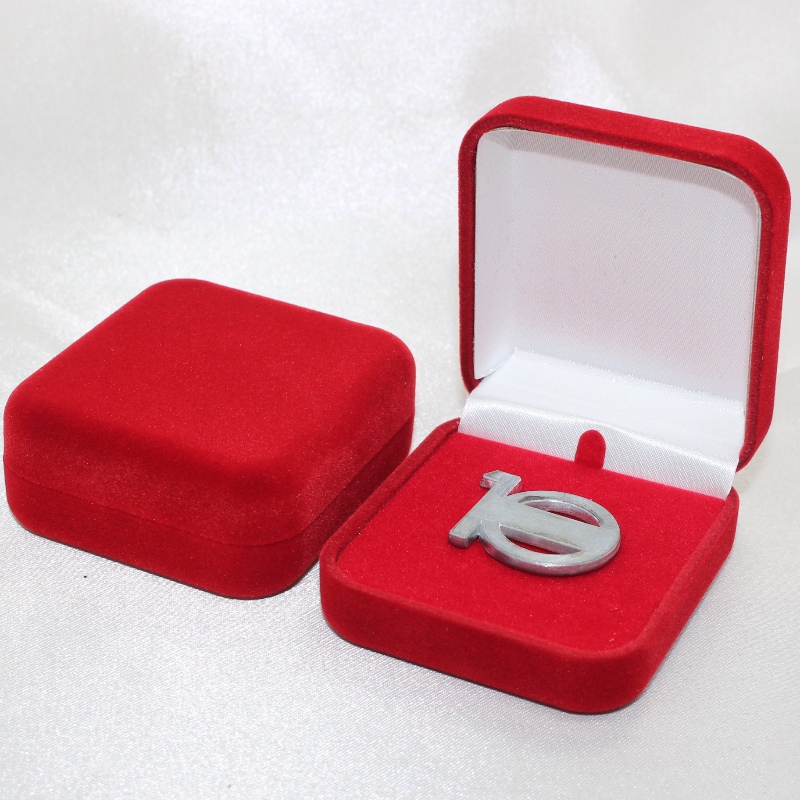 Element F-2S ümmargune Velvet Box märgi ja mündi jaoks, mm.52*57*25, kaalud umbes 26g