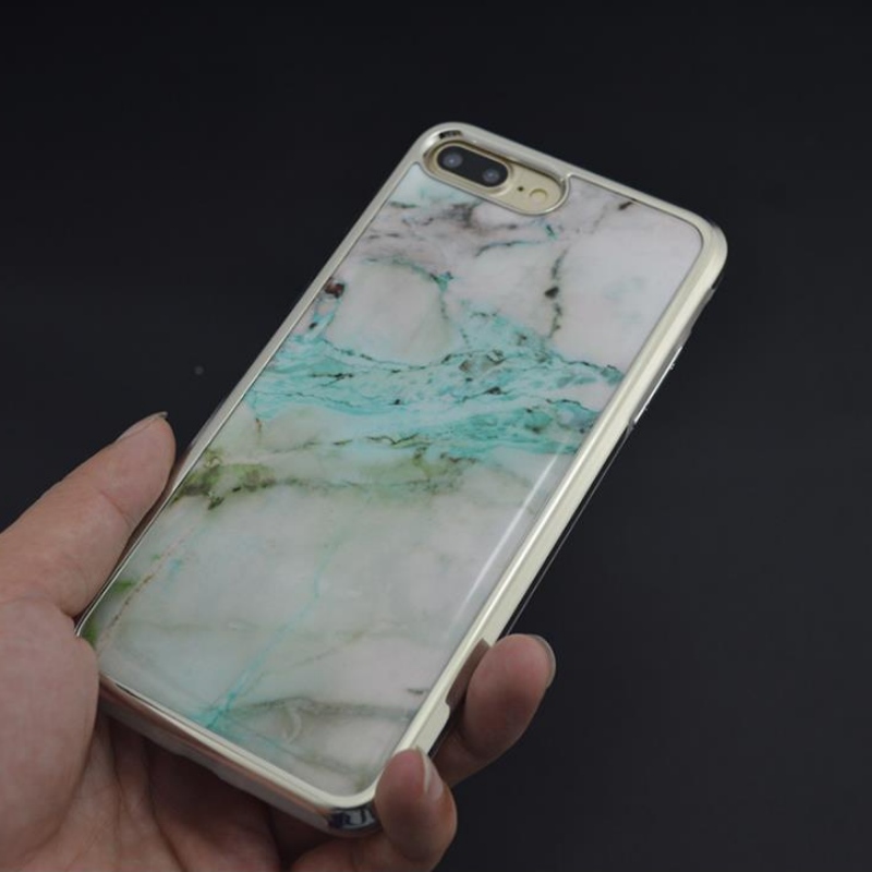 PC electroled two-in-one iphone for the Plus Marble, drop gel case iphone EX tehary customation