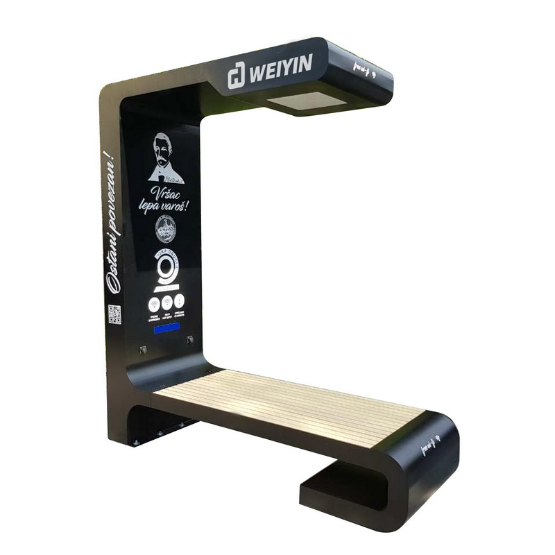 An Póstaer Taispeána faoi stiúir Dearaidh is Fearr Muirearú Fón USB Troscán Lasmuigh Cliste Gréine