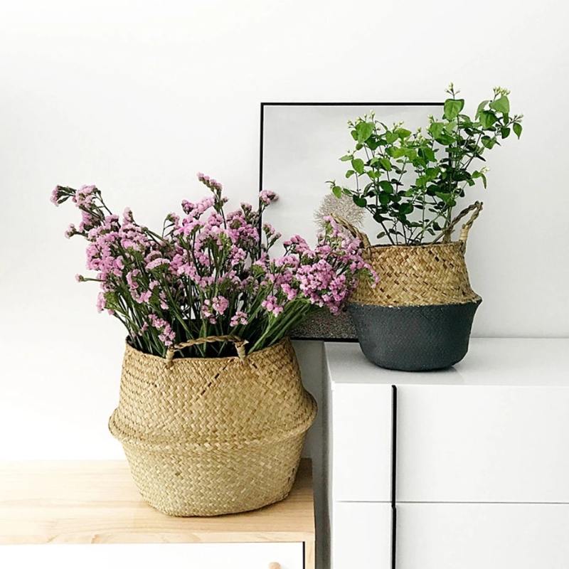 Ciseán bolg féar mara fite le haghaidh ciseán féar mara crochta