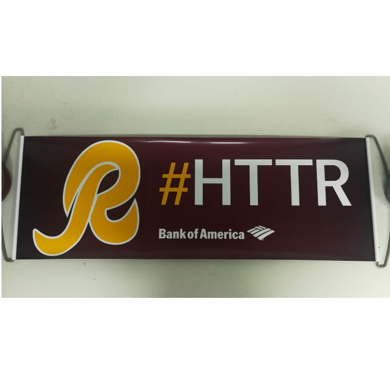 Kohandatud logo käsiraamat Roller Banner- Redskins 24x68CM