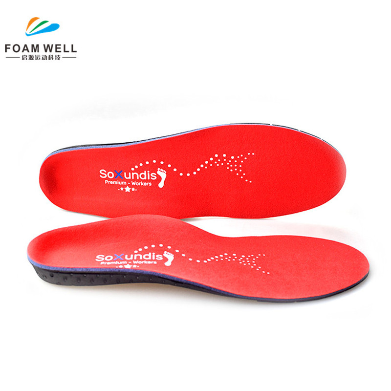 Kuum müük PU Foam EVA Shoe Insertis Plantari Faciitis Flat Foot High Arch Supporthotics Insoolid