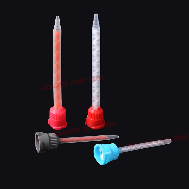 Feadán Meascadh Statach AB Feadán Rubair Líonadh Gliú Uisce Meascadh Uisce Meascthóir Bata Meascthóir Statach Nozzle 101 feadán meascáin 223mm