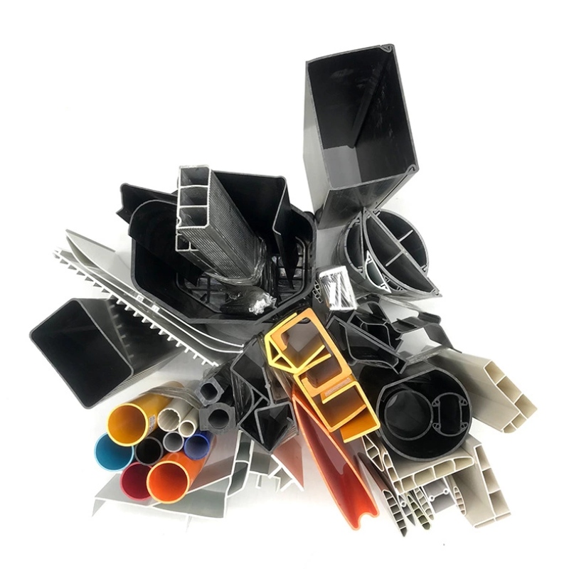 Mittestandardne eritellimusel põhinev tootmine odav pressitud pvc plastprofiil ehitusmaterjalile