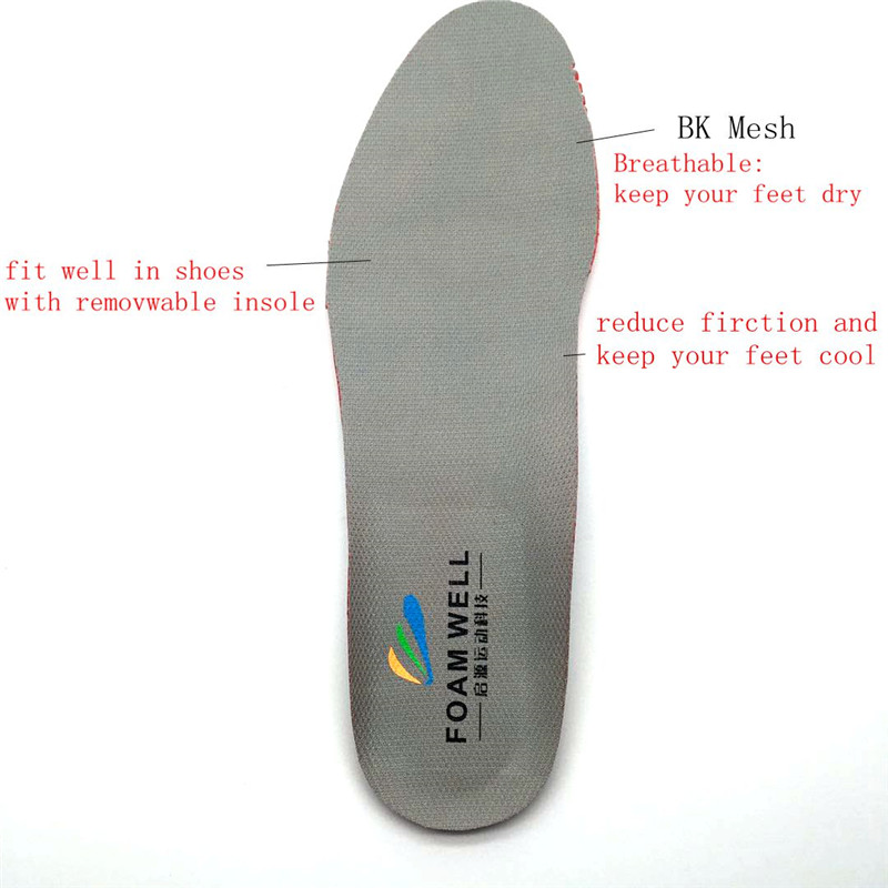 2020 Kaasaegne disain Mugav EVA Flat Feet Arch Tugi Insole Ortrootiline