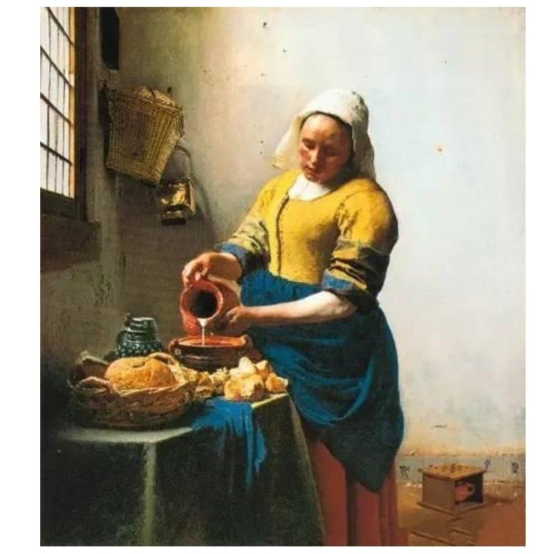 Tervitamiskaart Johannes Vermeer Painting, Kutsekaart sisaldab Valgeid Ümbrikuid.Kohandatud disain