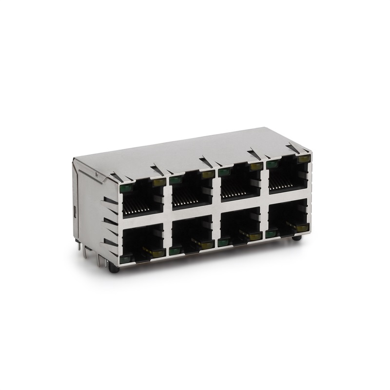 RJ45,2X4,LED,Kilbi korpus