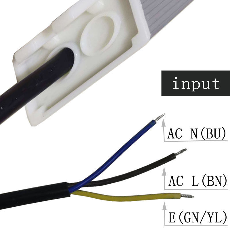 100~265VAC kuni DC 15W 24V konstantne pinge, veekindel LED toiteallikas