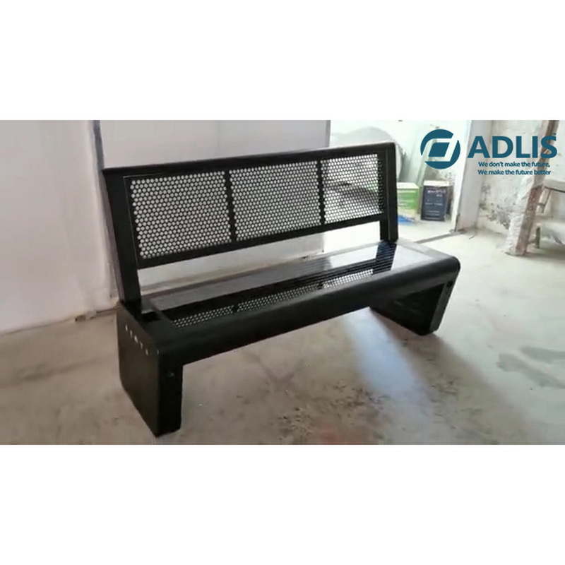 Kõrgkvaliteediga Unique Disain Urban Street Solar Bench Smart Furniture Outdoor