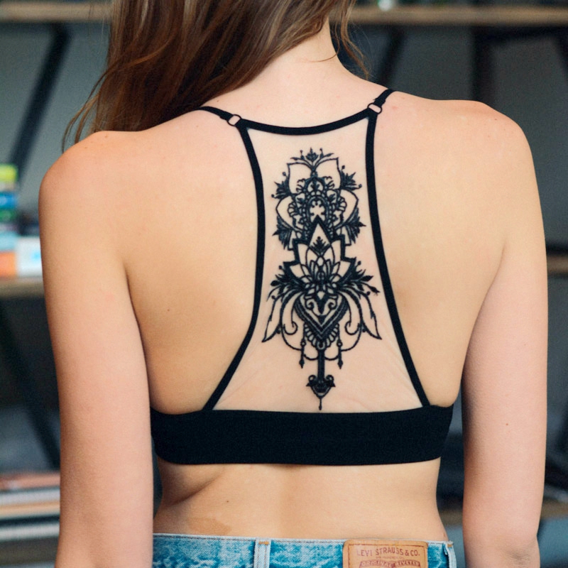 GA-5330 Grace Grace Tattoo Mogall Racerback Bralette Mórdhíola