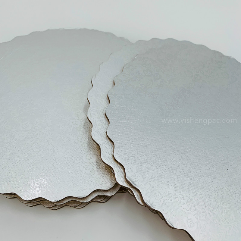 Silver Cake Boards 25cm Cake Board 10-tolline Round and Silver