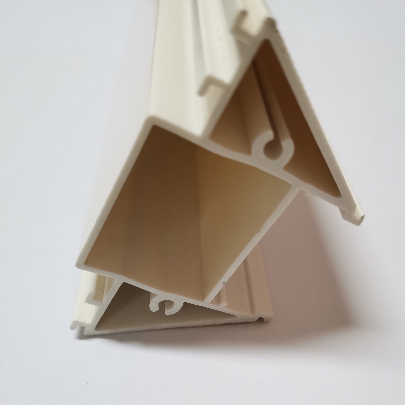 Kohandatud pressitud plastprofiilide ekstrusioonpvc plastosa, mille abil saab Hiina plastist tootjalt libiseda