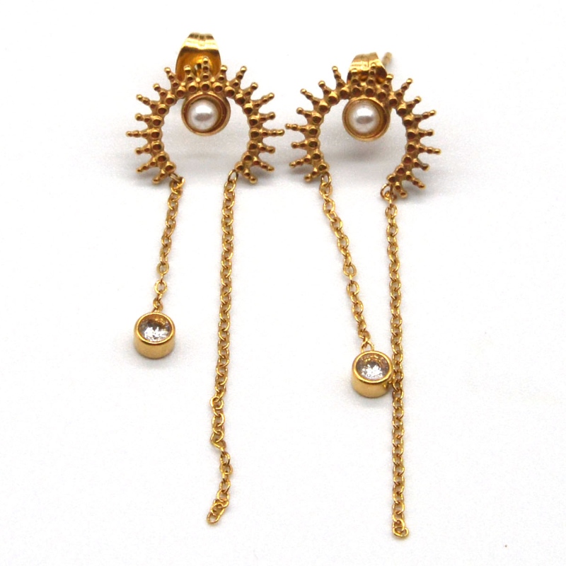 Fáinní cluaise babhta, tassels, pendants plating folús ribín, slabhraí, pendants, cluaise gleoite, jewelry monarchan próiseála seodra Ruifanbao China