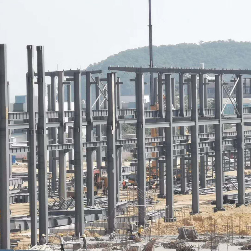 Steel Structure Framed Commercial Office Building, Structural Steel Truss Prefab Construction with Dragong