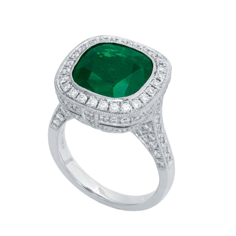 Claw nead atmaisféar simplí stíl na mBan i stíl na hEorpa agus Mheiriceá tacar siorcón 925 fáinne airgid An tSín Ruifanbao monarcha próiseála seodra