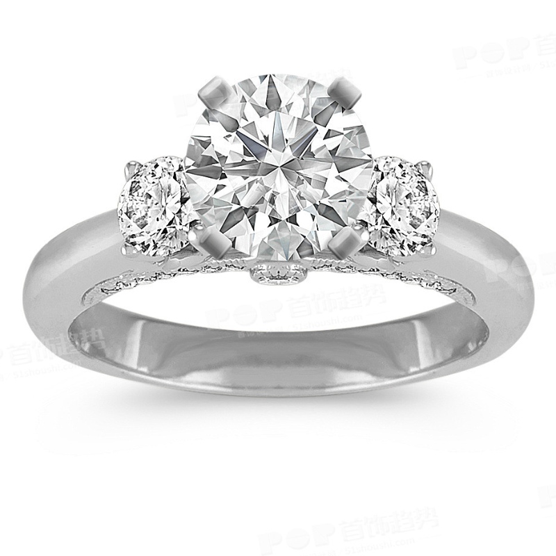 Claw Atmaisféarach Simplí na mBan Socraigh 925 Fáinne Airgid tSín Monarcha Seodra Ruifanbao