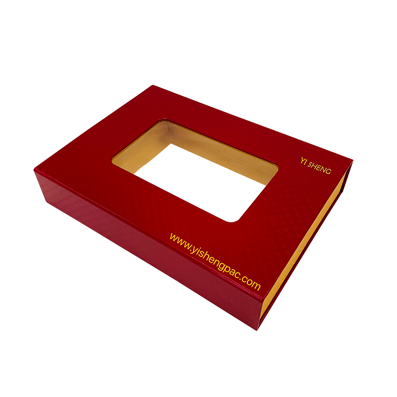 Punase kinkekarbi foolium impregneeritud logo PVC aken