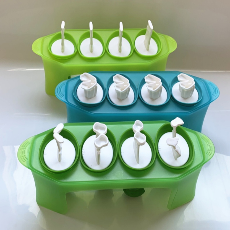 Múnla uachtar reoite cloigeann nua samhail zombie fear fiáin popsicle silicone le múnla uachtar reoite ríomhaire boise DIY