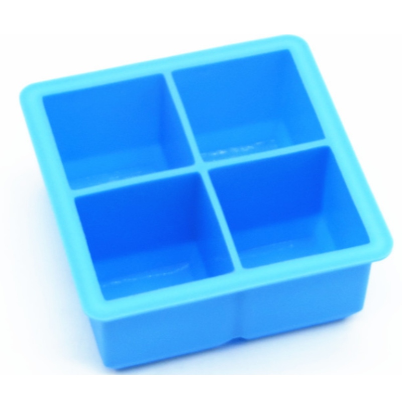 Greille shilice glóthach oighir 4 ghreille Múnla cearnach 4-nasctha glóthach shilice múnla cearnach bosca cúlpháirtí cearnach 4 pholl bosca déanta oighir barra fuisce