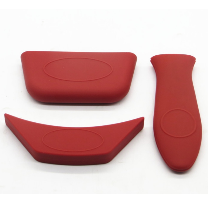 Láimhseáil frith-scaldála silicone láimhseáil inslithe teasa clúdach pota clúdach clúdach cúinne géar cúinne cúinne pota clúdach cluaise clúdach frith-sciorradh láimhseáil