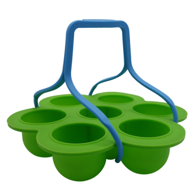 Láimhseáil bosca bia cúlpháirtí glóthach shilice 7 bpoll, múnla císte silicone, eangach oighir