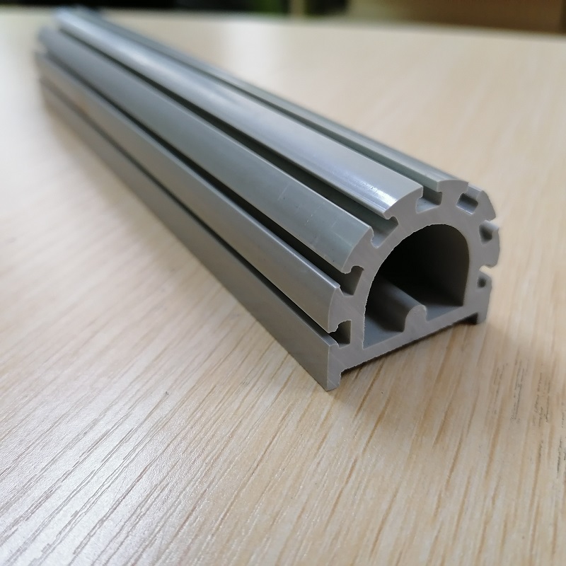 Próifíl pvc neamhchaighdeánach Saincheaptha monarchan pvc próifíl tionscail próifíl cruth pvc D.