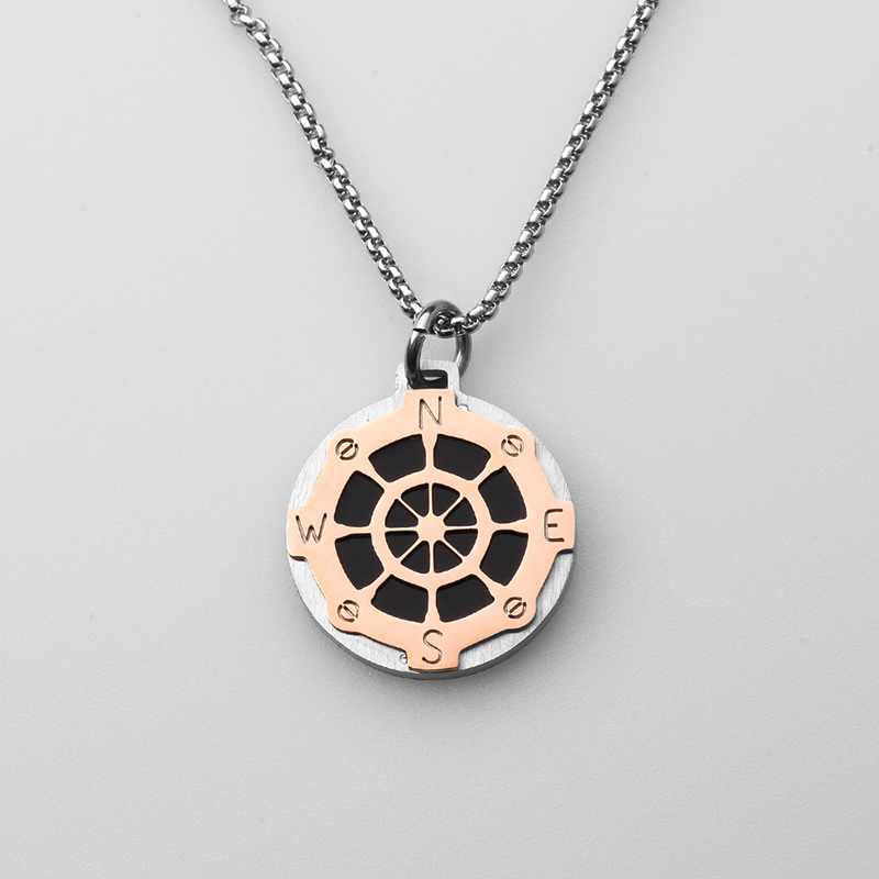 Muince fir ancaire gaoithe cruach dhosmálta stíl na hIodáile muince fir pendant déanta sa tSín