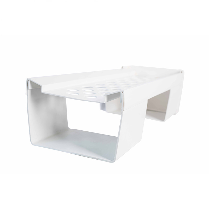 Kohandatud PVC plastist profiile ekstrusioonruudukujuline toru vesijoad Truugh PVC plastikust vesikardi seinaservade soonte jaoks