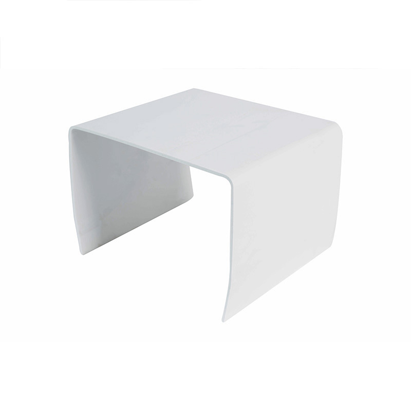 Kohandatud PVC plastist profiile ekstrusioonruudukujuline toru vesijoad Truugh PVC plastikust vesikardi seinaservade soonte jaoks