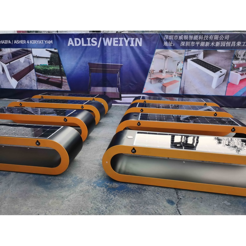 Mulitii funktsioon Juhtmeta, laetud LED Strip High Quality Material High Quality Material Solar Smart Bench