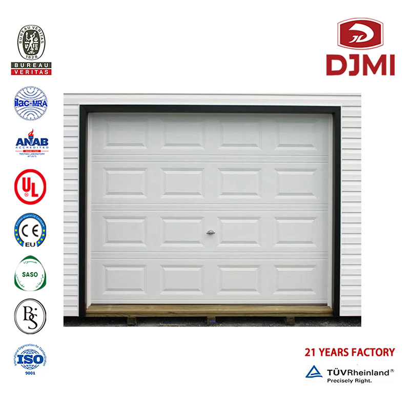 Mitmefunktsionaalne valge värviga valtsitud alumiinium Hinnad Kaks Garaažiuks Professional Vertical Aluminum Rolling Manufacturer Best Electric Up and Over Garage Doors New Disaining Powder Coating Automatic Door Roller Garaage Doors