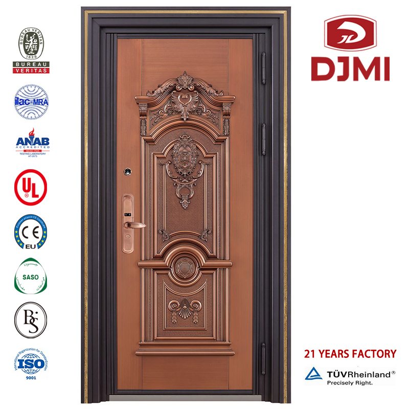 Dor Chinese Factory School 2 Panel Hulgimüük Kohandatud Suuruse Turvalisus Konstruktsioon Raud Steel Door venelaste soomustatud uksed Kõrge Kvaliteedi Pakkumine Kuul Tõestus Glazing Front Gate Security Peaukse disain Soomustatud tera...