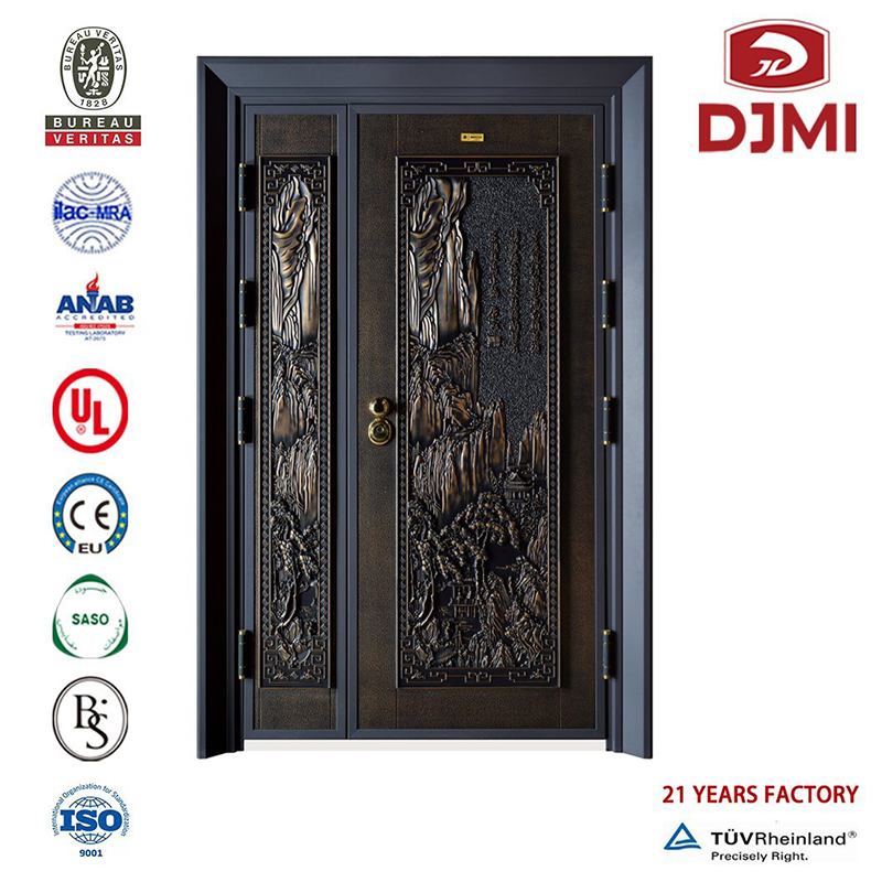 New China Supplier exterior Security Disain External Steel Door Brand New Home Design for India Exterior Security Steel Door Hot Manting Iron Main Entrance Doors Grill Disain Double Entry Leaf Steel Door Hind