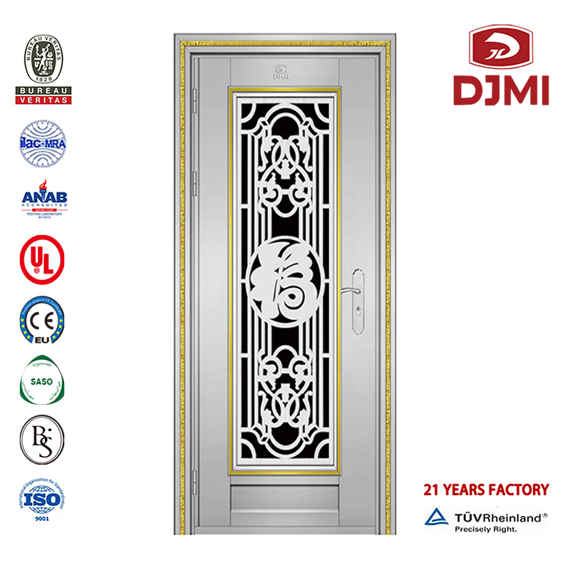 Stainless Steel Security Door Cheap Indian Disains Double Entrance Double Door Security Doors Homes Homes Stainless Steel Custom 304 with Window Double Grill for House Stainless Steel Handle Door