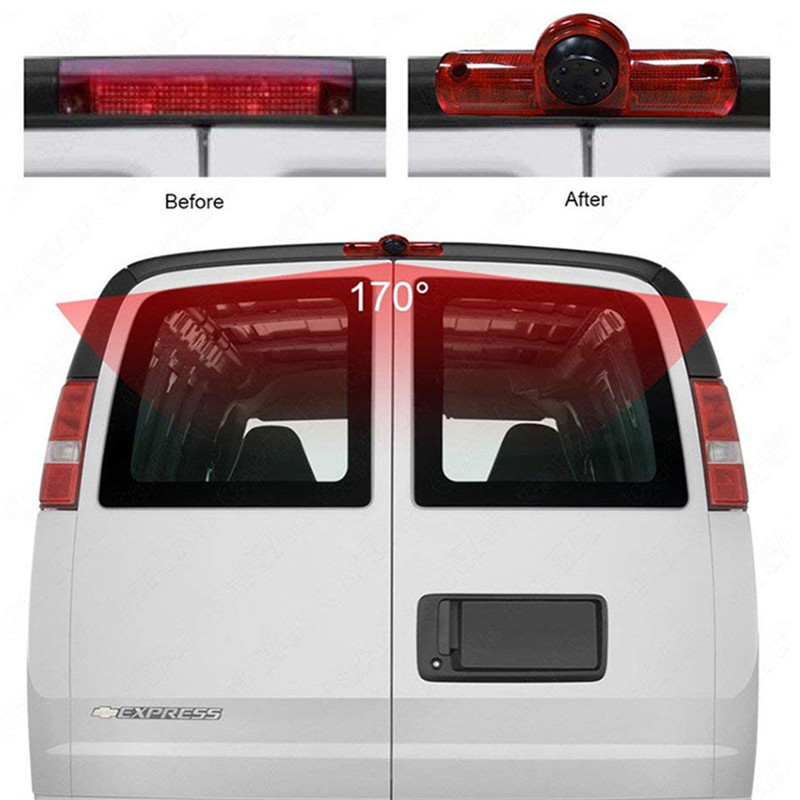 HD Night Vision Waterrelated 3rd Brake Light Camera for GM Express Chevy Savana cargo VAN Camera