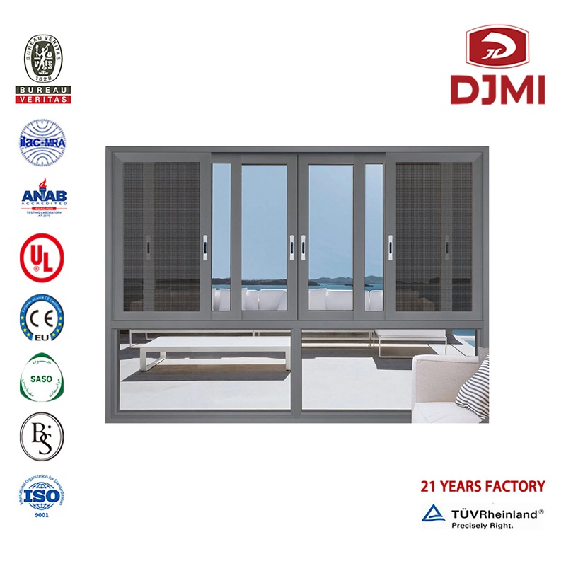 Värvilised Windows Sliding Aluminium Glass Doors New Design Saksa Hardware Window Double Glass Sliding Doors and Doors Brand New Aluminum Window Fiber Glass Mesh Sliding Door with Screen Aluminium Windows